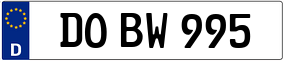 Truck License Plate